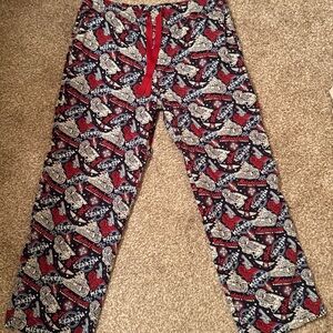 Disney Mickey Mouse Graphic Sweatpants - Red and Black